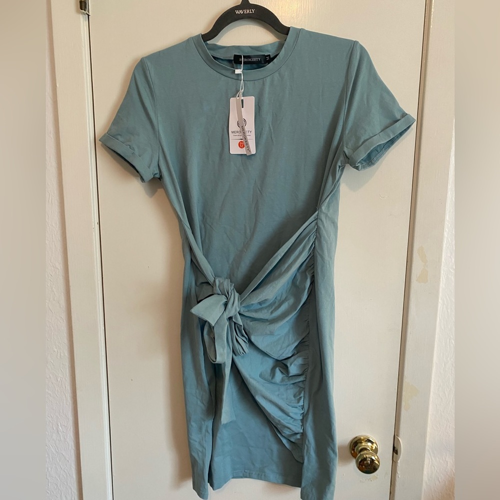 Mekoreety Women’s Short Sleeve Crew Neck Dress